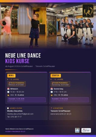 Gratis-Schnupperkurs Line Dance Mini Kids
