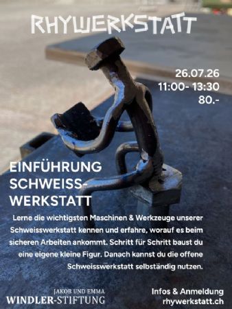 Rhywerkstatt – Einführungskurs Schweisswerkstatt