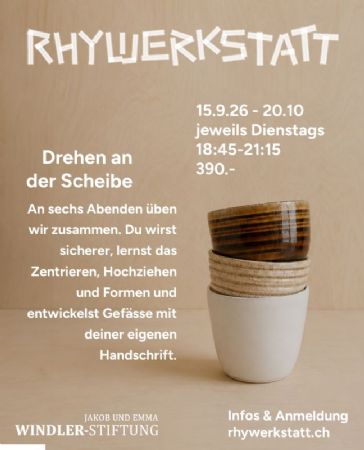 Rhywekstatt – Drehen an der Töpferscheibe