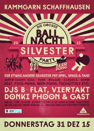 Die grosse Silvester Ballnacht-Motto-Party