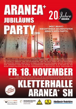 Jubiläumsparty Aranea+