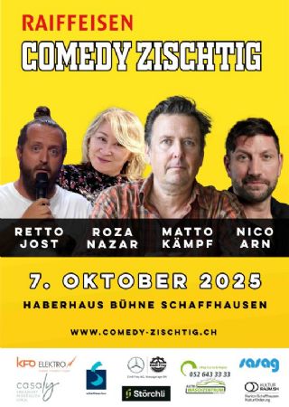 Raiffeisen Comedy Zischtig – Matto Kämpf, Nico Arn u.a.