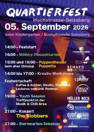 Quartierfest Hochstrasse-Geissberg