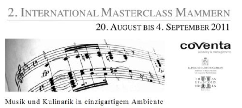 2. International Masterclass Mammern