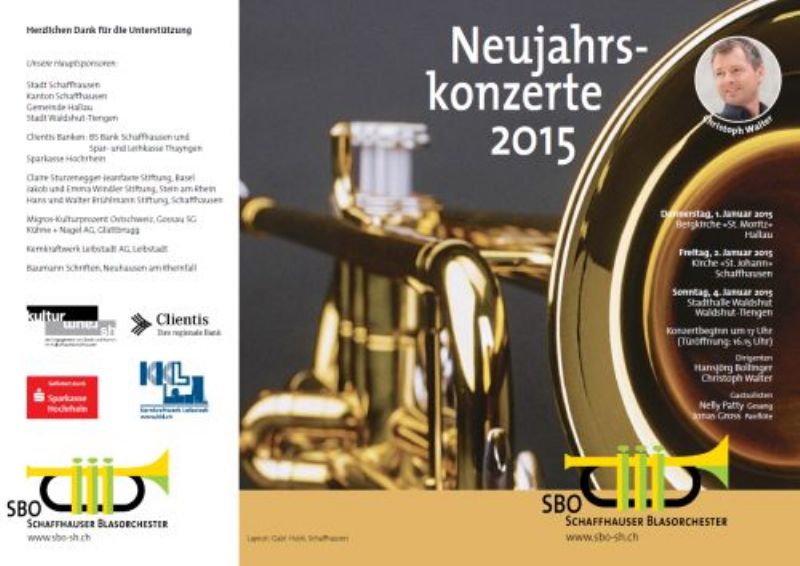 Schaffhauser Blasorchester Neujahrskonzerte 2015