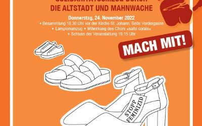 «Nein» zu Gewalt an Frauen - Solidaritätsaktion und Mahnwache