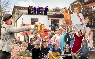4 Jahre Theater Bachturnhalle - Kurzauftritte | Kunstkartenausstellung | Disco