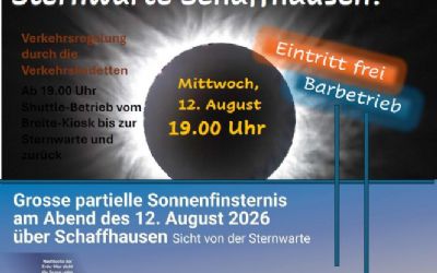 Partielle Sonnenfinsternis auf der Sternwarte