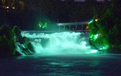 St. Patrick’s Day - Der Rheinfall erstrahlt in grün